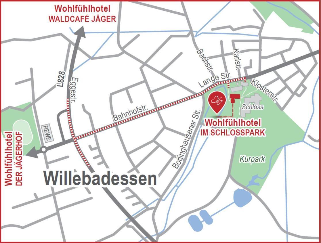 Wohlfuehlhotel Im Schlosspark - Self Checkin Willebadessen Kültér fotó