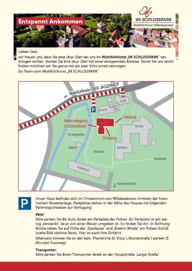 Wohlfuehlhotel Im Schlosspark - Self Checkin Willebadessen Kültér fotó